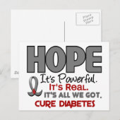 糖尿病の希望1 ポストカード (正面/裏面)