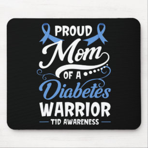 糖尿病の戦士の誇りある母 T1D Awareness タイプ マウスパッド