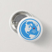 糖尿病の認識度の世界の糖尿病日11月14日 缶バッジ (正面&裏面)