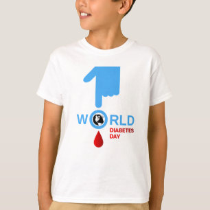 糖尿病の認識度の世界の糖尿病日11月14日 Tシャツ