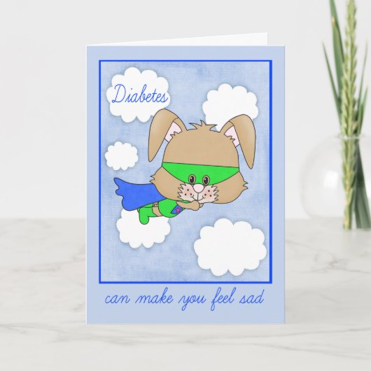 糖尿病を持つ子供のための勇気付けられる カード (正面)