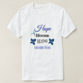 糖尿病を超えた希望開花ユニセックス/ Tシャツ
