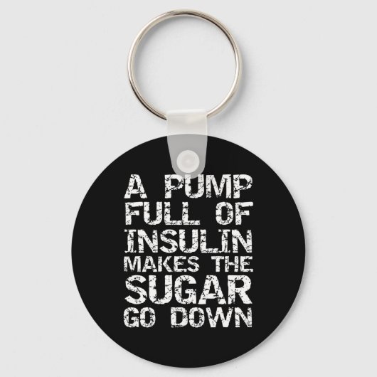 糖尿病ギフトAポンプのインスリンのフルSug キーホルダー (正面)