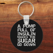 糖尿病ギフトAポンプのインスリンのフルSug キーホルダー (正面)