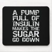 糖尿病ギフトAポンプのインスリンのフルSug マウスパッド (正面)