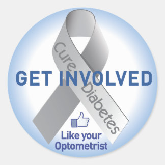 糖尿病ステッカーに関わる ラウンドシール