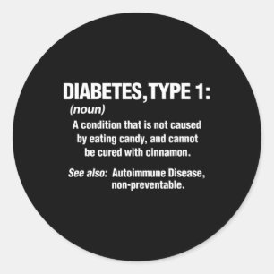 糖尿病タイプ1 T1D糖尿病患者おもしろい定義 ラウンドシール