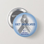 糖尿病ボタンを関与して下さい 缶バッジ (正面&裏面)