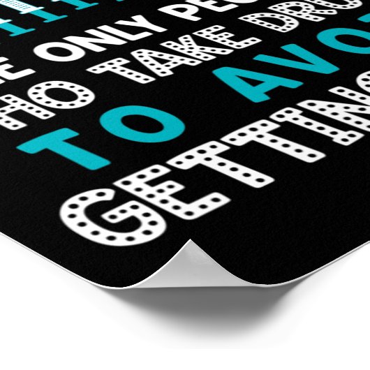 糖尿病唯一のドラッグを取る人々 ポスター (角)