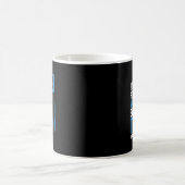 糖尿病啓発月間 ゆるふわパーマ ママ T1 T2 コーヒーマグカップ (中央)