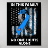 糖尿病型1 T1d糖尿病認識度Usa国旗Gi ポスター (正面)