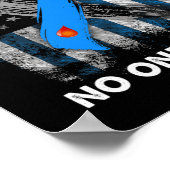 糖尿病型1 T1D糖尿病認識度USA国旗Gi ポスター (角)