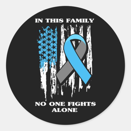 糖尿病型1 T1D糖尿病認識度USA国旗Gi ラウンドシール (正面)