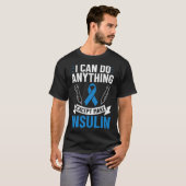 糖尿病引用文糖尿病戦闘機T1D糖尿病戦争 Tシャツ (正面フル)