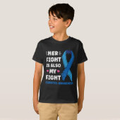 糖尿病彼女の戦いは私の戦い認識度 Tシャツ (正面フル)