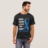 糖尿病彼女の戦いは私の戦い認識度 Tシャツ (正面フル)