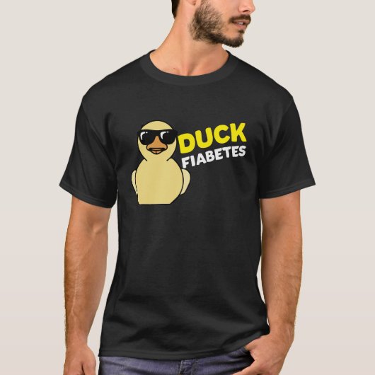 糖尿病性おもしろい体液シャツ – アヒル・フィアベット、タイプ1 Tシャツ (正面)