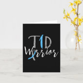 糖尿病性おもしろい1型糖尿病認識度 カード (黄色い花)