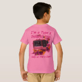 糖尿病性の花型女性歌手 Tシャツ (裏面フル)