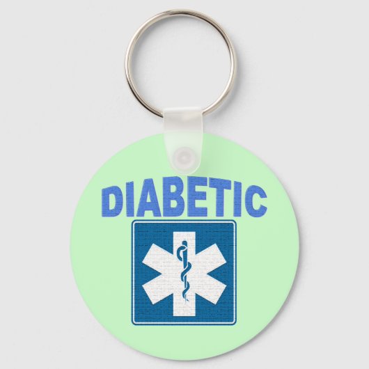 糖尿病性キーチェーン キーホルダー (正面)
