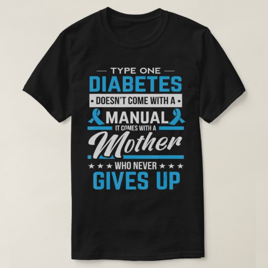 糖尿病性糖尿病1型来母乳症I Tシャツ (デザイン正面)