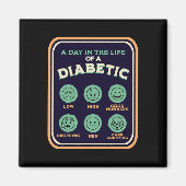 糖尿病性糖尿病T1D戦争として1日1型糖尿病 マグネット (正面)