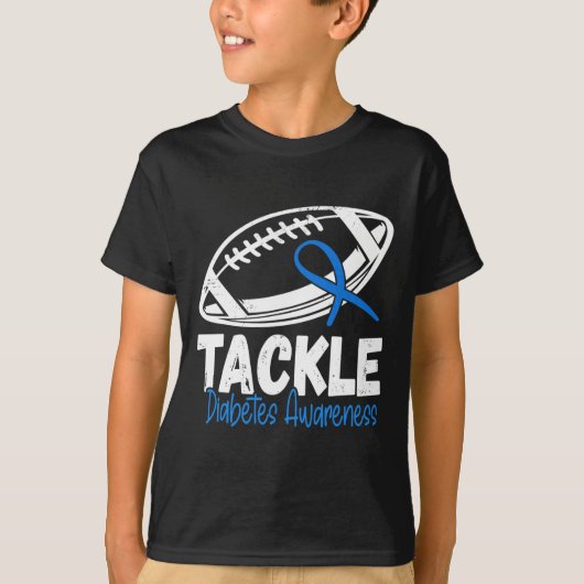 糖尿病性青色糖尿病1型認識度戦争 Tシャツ (正面)