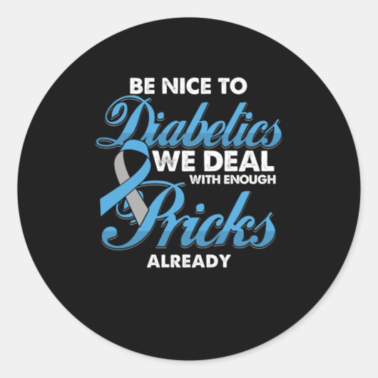 糖尿病患者に優しい糖尿病の認識度 ラウンドシール (正面)