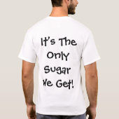 糖尿病患者に接吻して下さい Tシャツ (裏面)