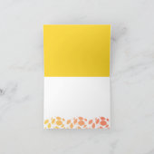 糖尿病患者の11月の糖尿病の認識度月の葉 カード (内部)