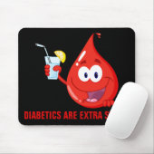 糖尿病患者は余分に甘いです マウスパッド (マウス)