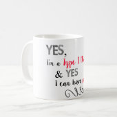 糖尿病患者は砂糖を食べることができます コーヒーマグカップ (正面左)