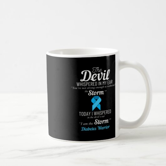 糖尿病戦士ストーム最高の糖尿症認識度Gif コーヒーマグカップ (右)