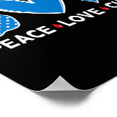 糖尿病戦士認識度ブルーピースラブキュアファ ポスター (角)