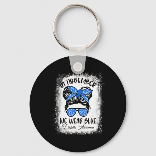 糖尿病戦士認識度糖尿病支援タイプw キーホルダー (正面)
