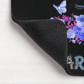 糖尿病戦士T1dメッシーバンヘア糖尿病認識 マウスパッド (コーナー)