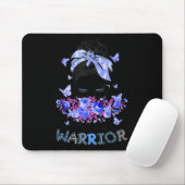 糖尿病戦士T1dメッシーバンヘア糖尿病認識 マウスパッド (マウス)