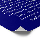 糖尿病支感動的援詩ポスタープリント ポスター (角)