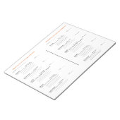 糖尿病毎日のログメモ帳 ノートパッド (アングル)