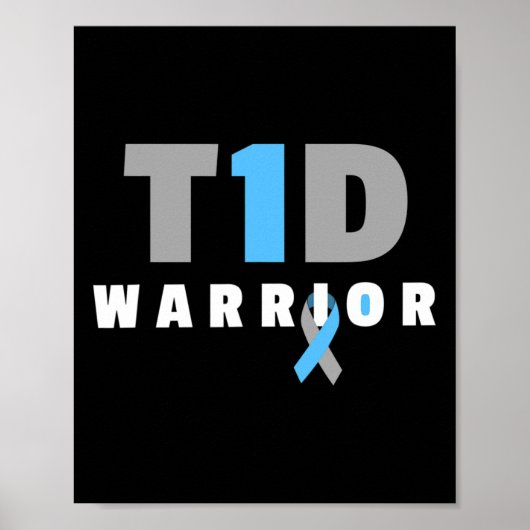 糖尿病治療 – おもしろいタイプ1糖尿病認識度 ポスター (正面)