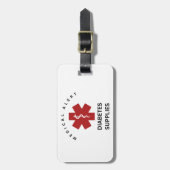 糖尿病用品ラゲッジタグ ラゲッジタグ (正面縦)