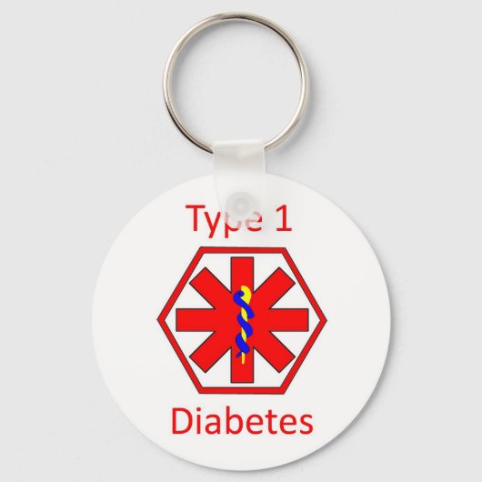 糖尿病記号 キーホルダー (正面)