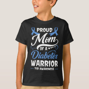 糖尿病誇りを持った戦士の母T1d認識度型 Tシャツ