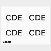 糖尿病認定教育者 楕円形シール (シート)