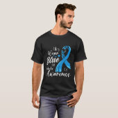 糖尿病認識のためのブルー Diabetes Type 1 Tシャツ (正面フル)