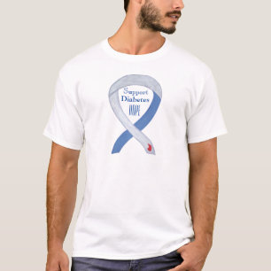 糖尿病認識度カスタムリボンArt Tシャツ