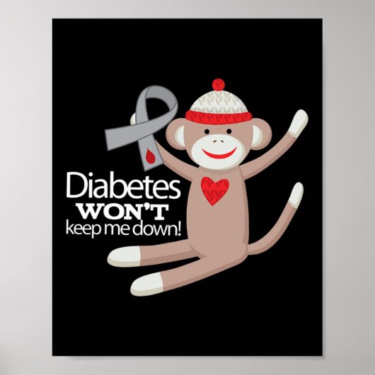 糖尿病認識度サポートリボンウォークティー ポスター (正面)