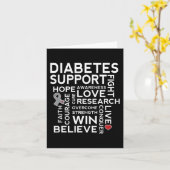 糖尿病認識度サポート月ウォークティー カード (黄色い花)