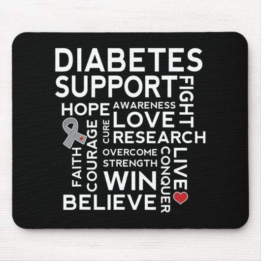 糖尿病認識度サポート月ウォークティー マウスパッド (正面)