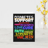 糖尿病認識度サポート月ウォーク カード (黄色い花)